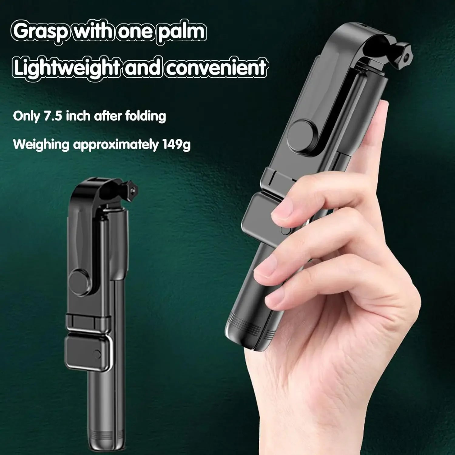 Extendable Selfie Stick Tripod with Phone Tripod for Group Selfies Live Streaming Video Recording Compatible with All Cellphones