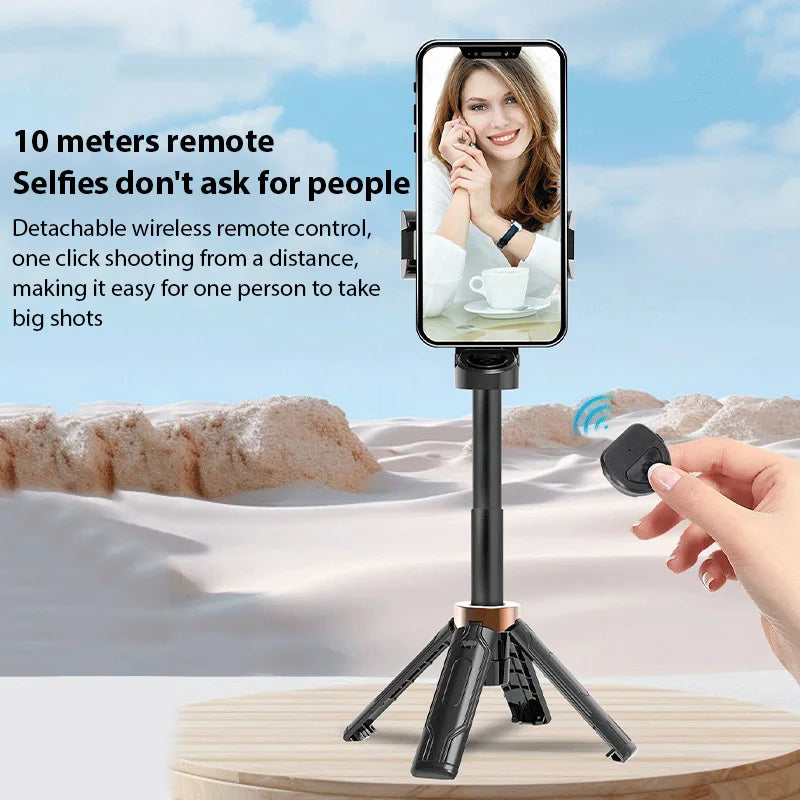 Universal Portable Selfie Stick Tripod Foldable Mini Selfie Stick Phone Tripod Stand With Detachable Wireless Remote Controller